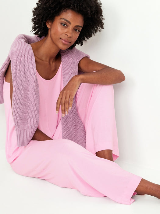 Knit Jersey Pajama Jumpsuit