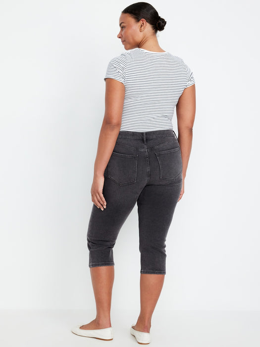 Mid-Rise Wow Capri Jeans
