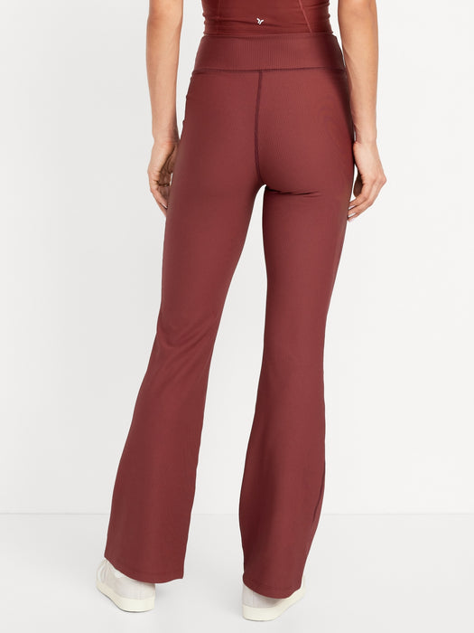 Extra High-Waisted PowerSoft Rib Flare Leggings