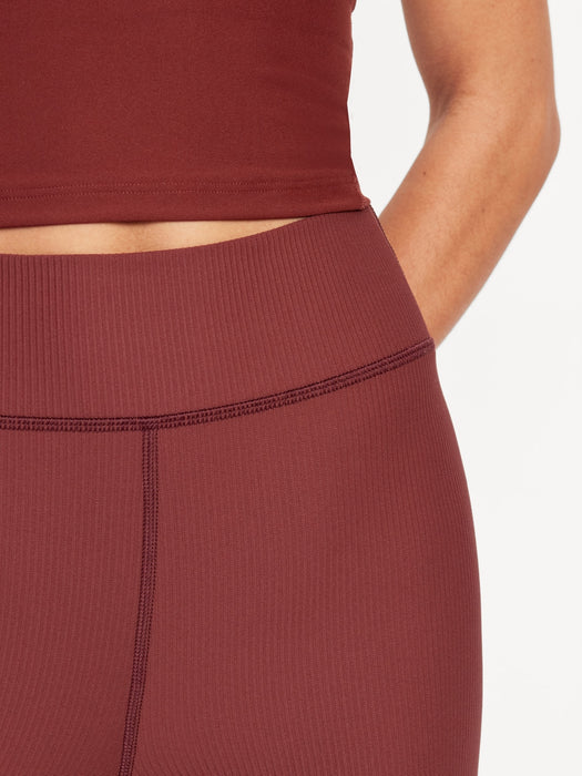 Extra High-Waisted PowerSoft Rib Flare Leggings