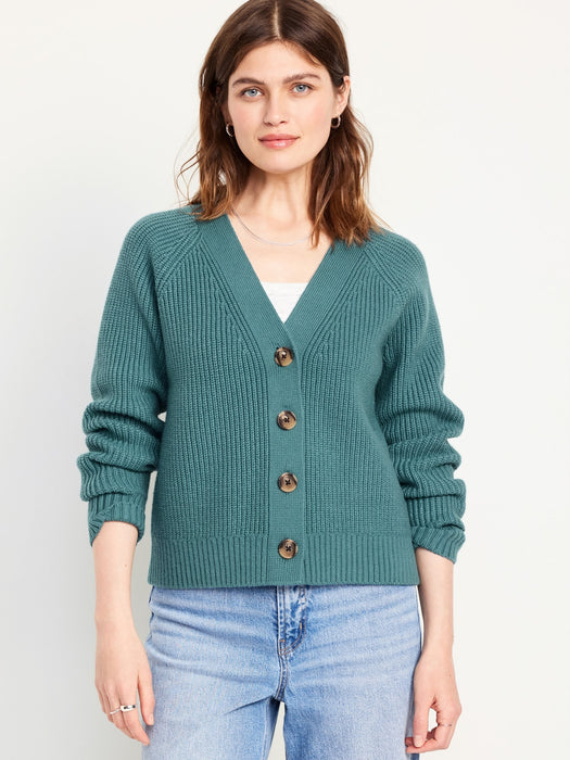 Shaker-Stitch Cardigan