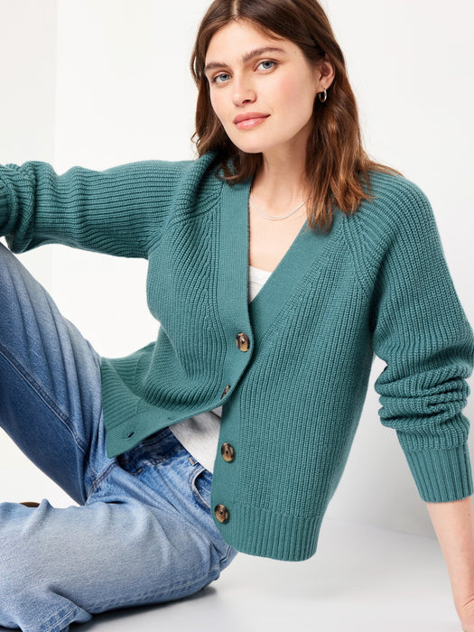Shaker-Stitch Cardigan