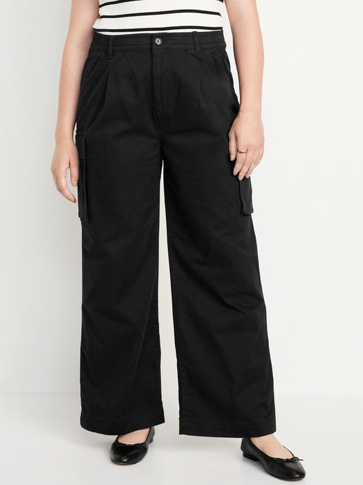 Extra High-Waisted Super Wide-Leg Cargo Pants