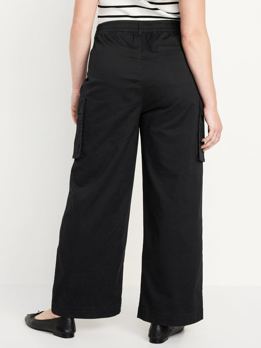 Extra High-Waisted Super Wide-Leg Cargo Pants