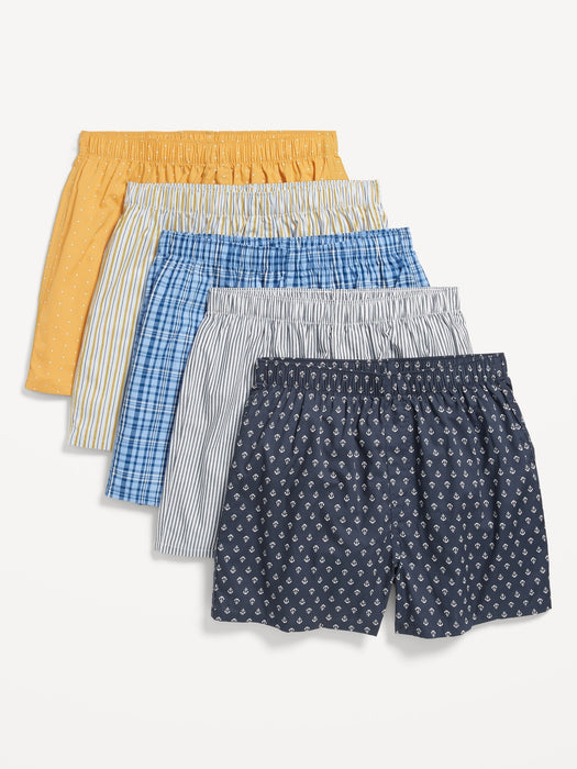 5-Pack Poplin Boxer Shorts