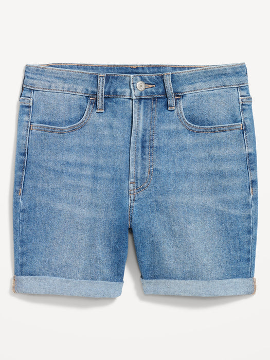 High-Waisted Wow Jean Shorts -- 5-inch inseam