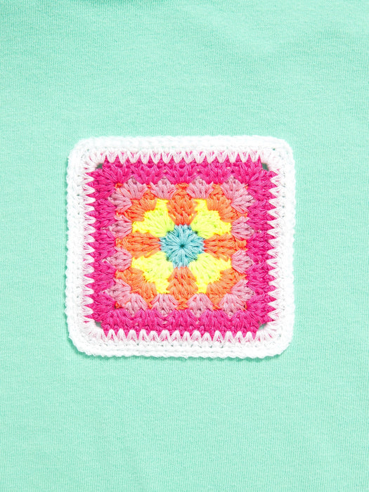 Oversized Embroidered Graphic T-Shirt for Girls