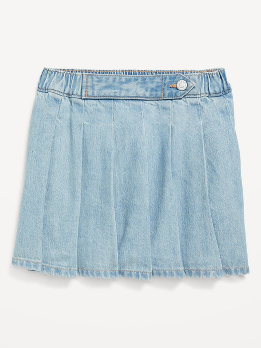 Pleated Jean Skirt for Girls