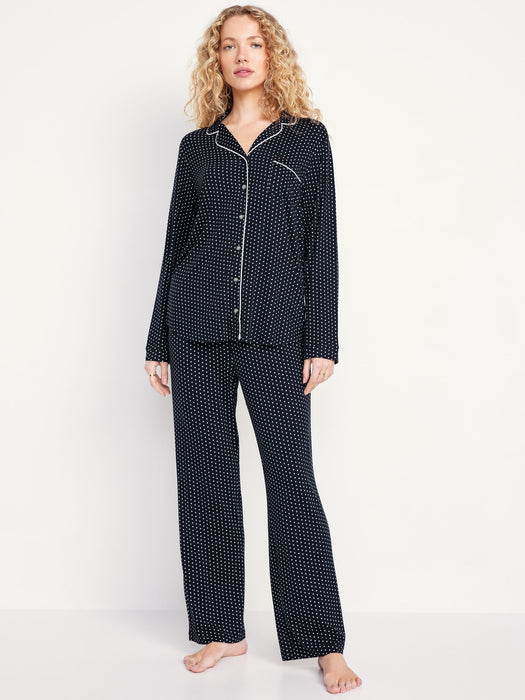 Knit Jersey Pajama Pant Set