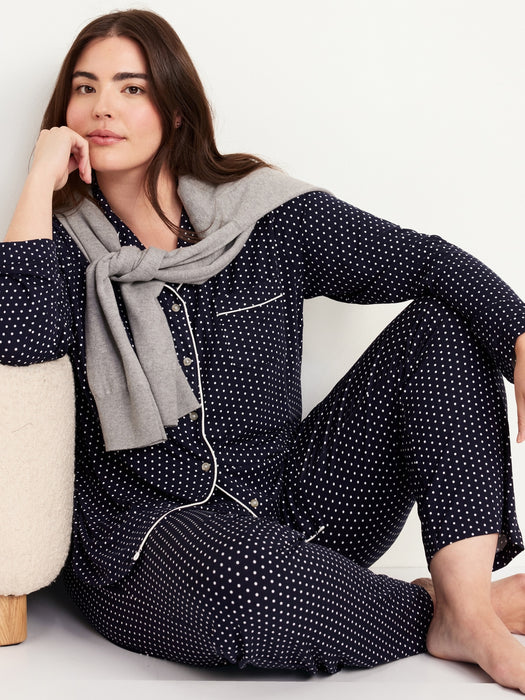 Knit Jersey Pajama Pant Set