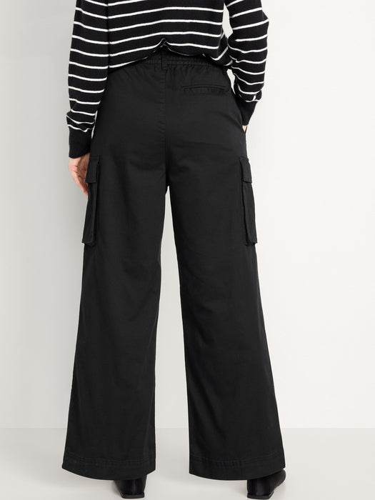 Extra High-Waisted Super Wide-Leg Cargo Pants