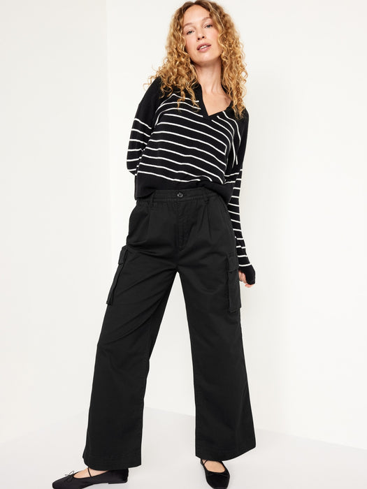 Extra High-Waisted Super Wide-Leg Cargo Pants
