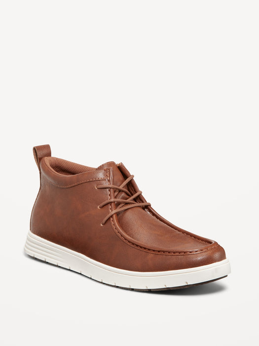 Faux-Leather Deck Boots