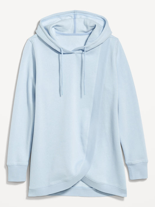 Maternity Cross-Front Nursing Pullover Hoodie