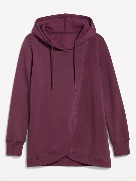 Maternity Cross-Front Nursing Pullover Hoodie