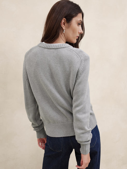 Demi Cotton-Silk Sweater
