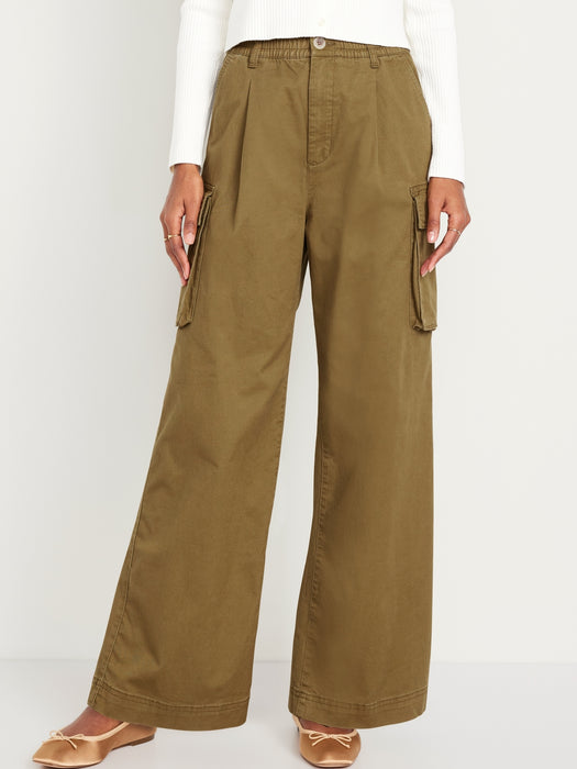 Extra High-Waisted Super Wide-Leg Cargo Pants