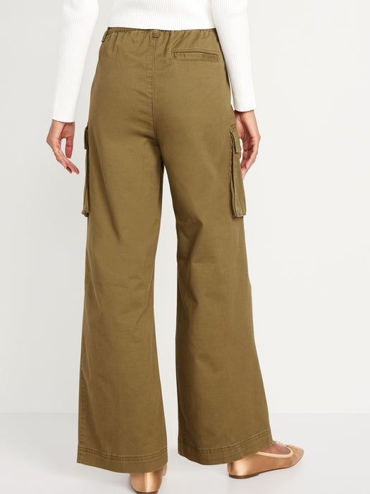 Extra High-Waisted Super Wide-Leg Cargo Pants