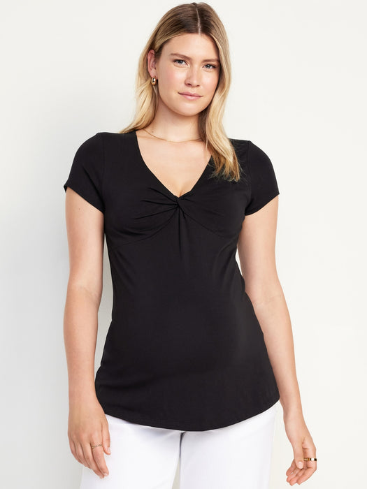 Maternity Twist-Front Top