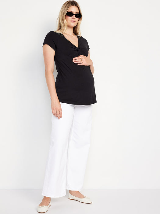 Maternity Twist-Front Top