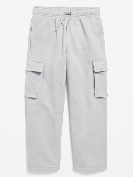 Straight Leg Fleece Cargo Sweatpants for Boys