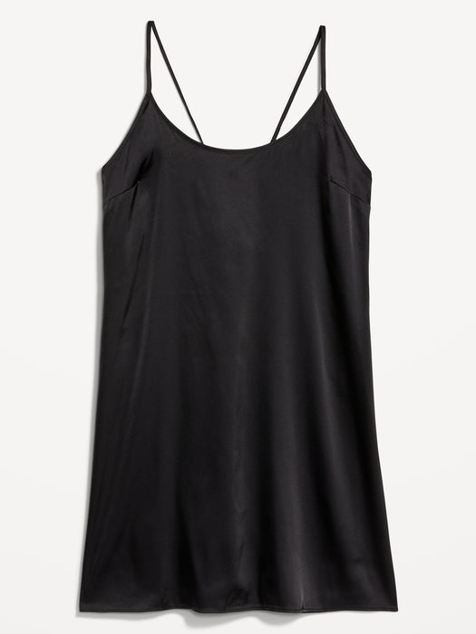 Strappy Satin Nightgown