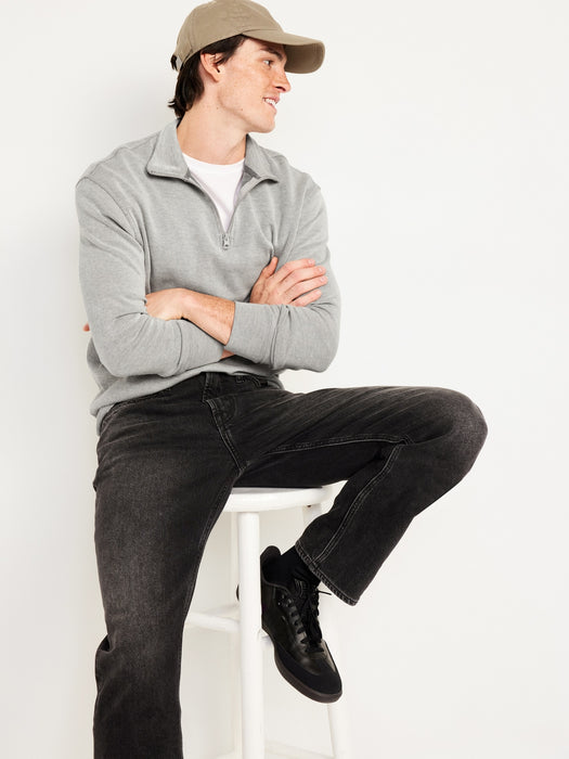 French Rib Quarter-Zip Sweater