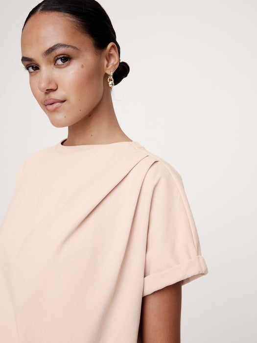 Cotton Roll-Cuff T-Shirt