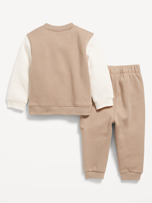 Henley Sweatshirt and Cargo Sweatpants Set for Baby