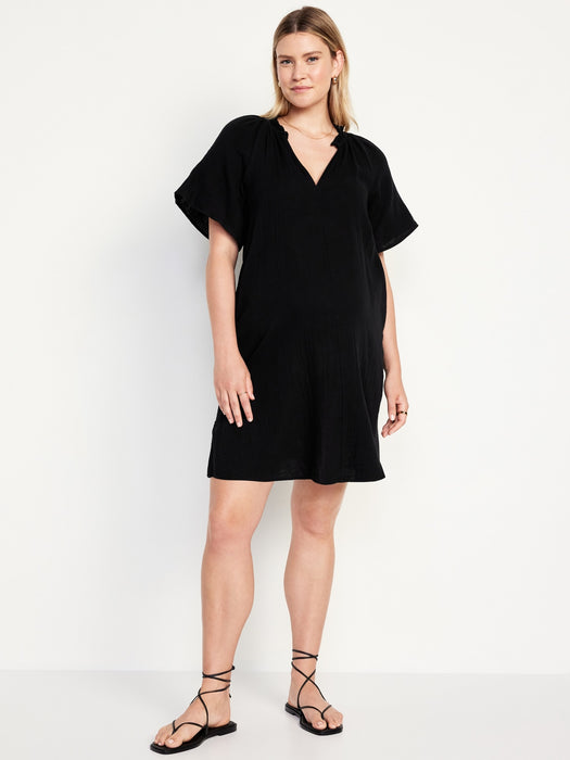 Maternity Short Sleeve Swing Dress