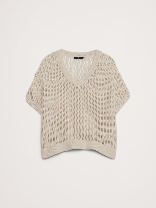 Oversized Cotton Dolman Sweater Top
