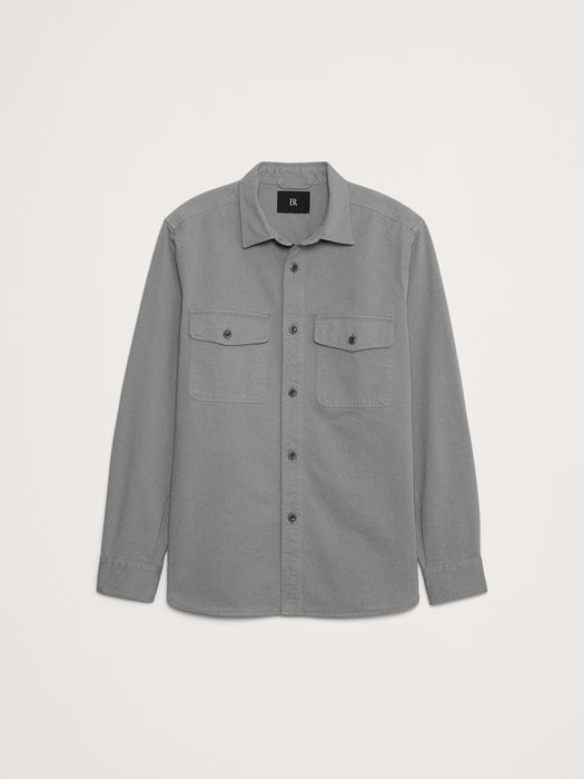 Cotton Twill Shirt Jacket