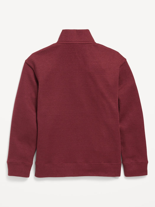 French Rib Quarter-Zip Sweater for Boys