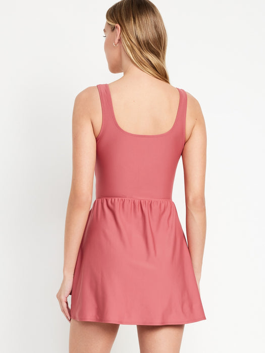Side-Tie Swim Dress