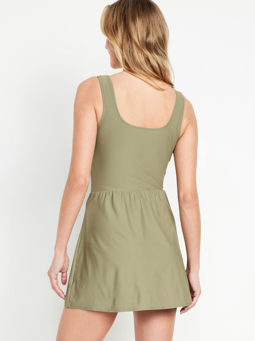 Side-Tie Swim Dress