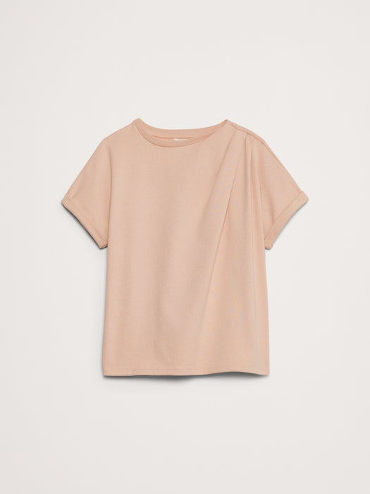 Cotton Roll-Cuff T-Shirt