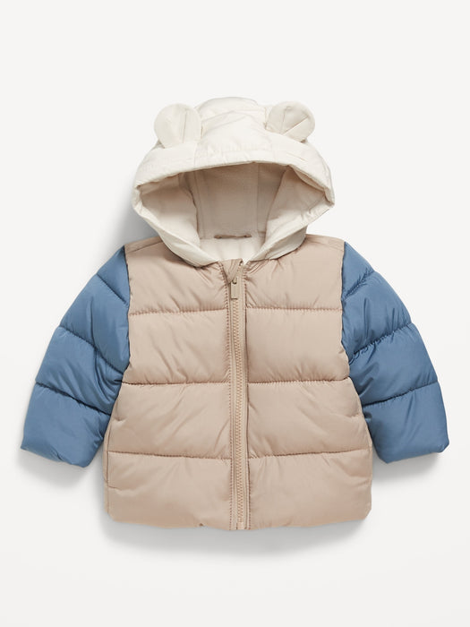 Unisex Water-Resistant Quilted Puffer Jacket for Baby