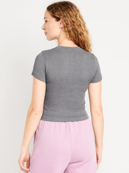 Exhale Seamless Fitted Rib T-Shirt