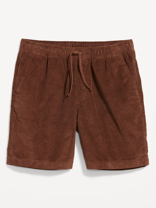 Corduroy Jogger Shorts -- 7-inch inseam