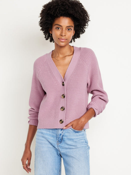 Shaker-Stitch Cardigan