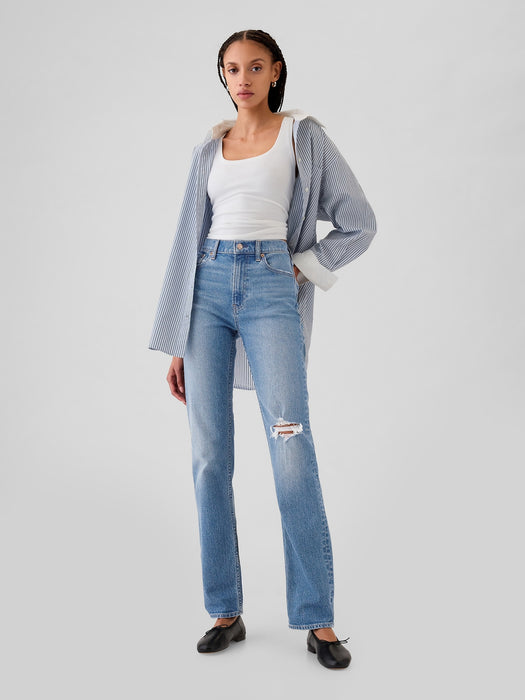 High Rise '90s Slim Straight Jeans