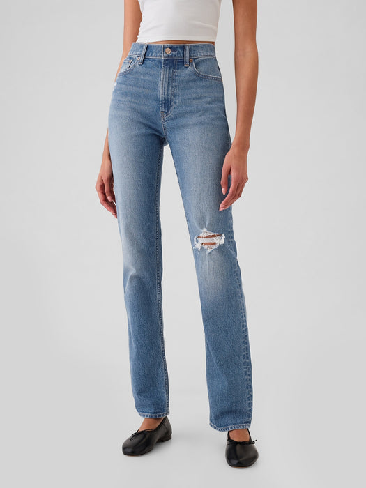 High Rise '90s Slim Straight Jeans