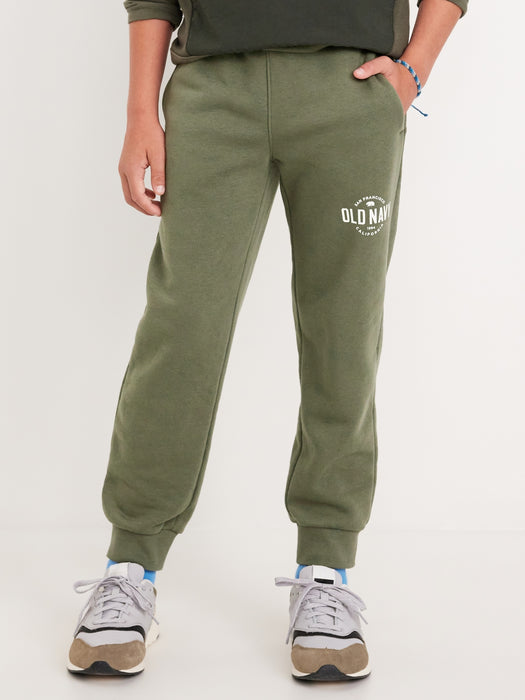 Gender-Neutral Logo-Graphic Jogger Sweatpants for Kids