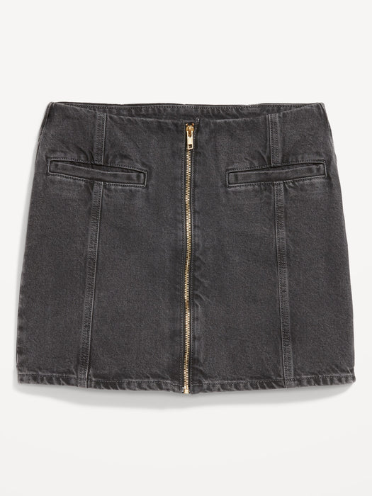 Mid-Rise OG Jean Mini Skirt