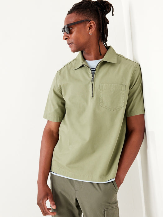 Quarter-Zip Workwear Shirt