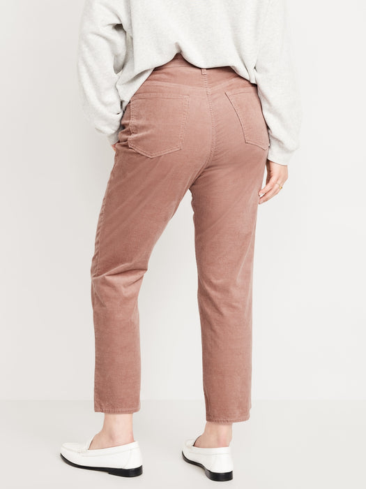 High-Waisted OG Straight Corduroy Ankle Pants