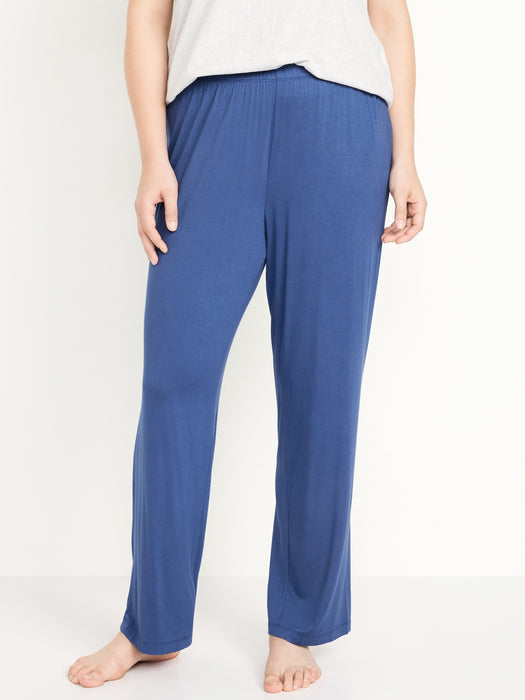 Mid-Rise Knit Jersey Pajama Pant