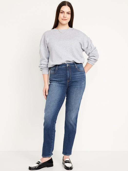 High-Waisted Vintage Slim Jeans