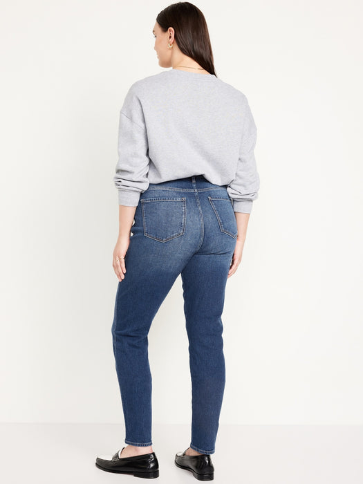 High-Waisted Vintage Slim Jeans