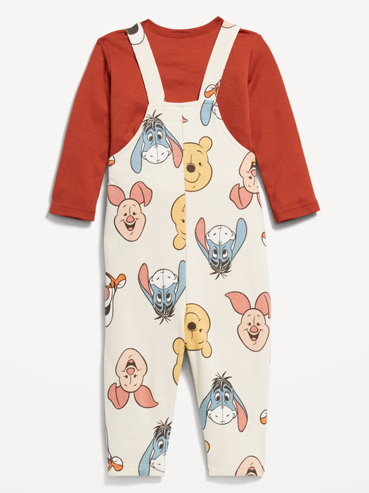 Disney© Long-Sleeve T-Shirt and Overalls Set for Baby